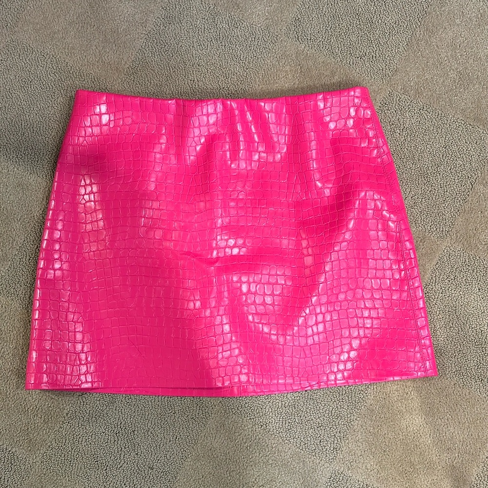 Alice and Olivia vegan leather skirt